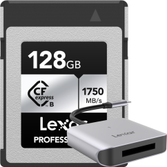 Lexar CFexpress Pro Silver Serie R1750/W1300 128GB - incl FOC cardreader/LRW510 (BLACK FRIDAY)