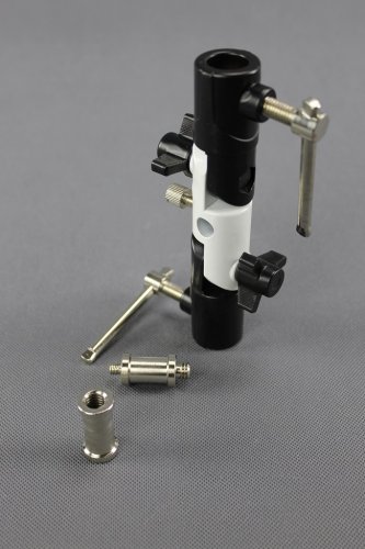 forDSLR hliníkový dvoukloubový držák blesku a deštníku