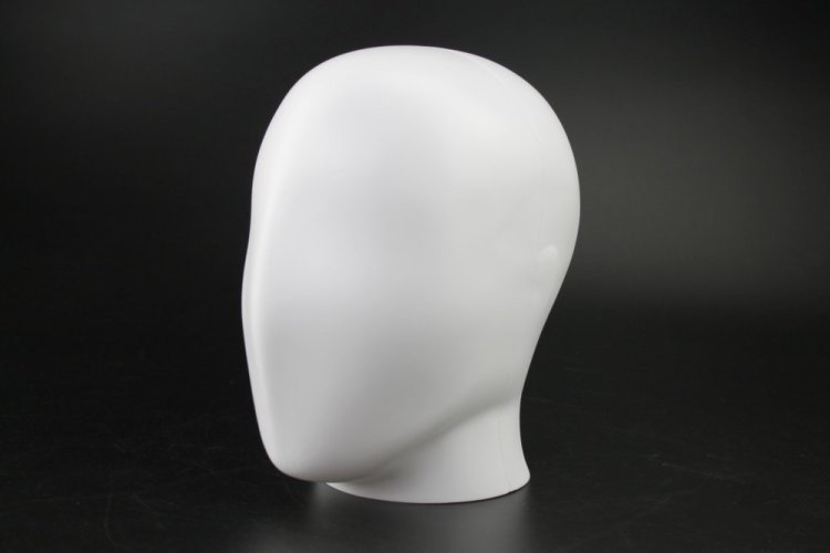 Elementrix Hlava figuríny muže plastová bílá matná (HLW1)