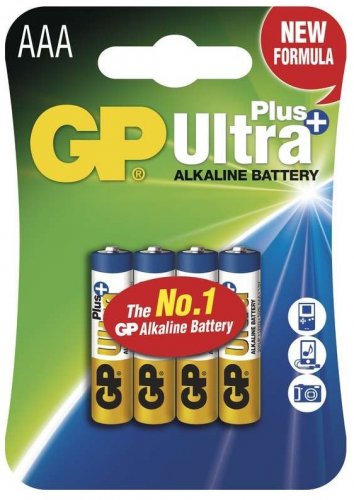 GP AAA Ultra Plus, alkalická - 4ks
