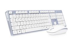 Set klávesnica + myš Connect IT CKM-7500-CS - bezdrátová šedo bílá klávesnice + myš, CZ + SK layout