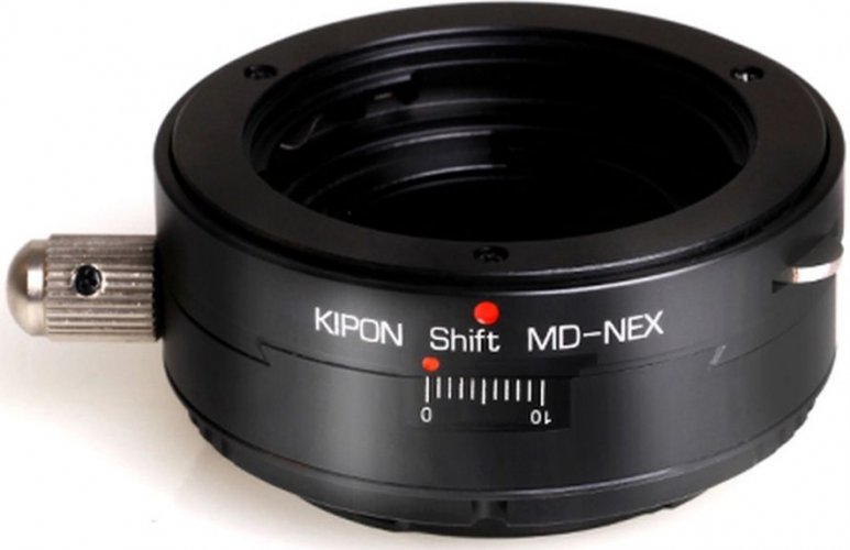 Kipon Shift adaptér z Minolta MD objektívu na Sony E telo