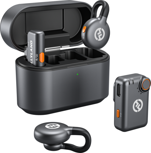 Hollyland LARK M2S Mini Combo Wireless Lavalier Microphone Mini Combo (Space Gray) Hollyland LARK M2S Mini Combo Wireless Lavalier Microphone Mini Combo (Space Gray)