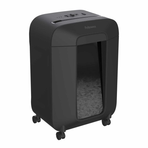 Aktenvernichter Fellowes LX 85 P-4, Kreuzschnitt 4x40mm, 12l, 19l, Kreditkarte, schwarz
