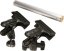 Helios set of two clamps with ball joint and center rod