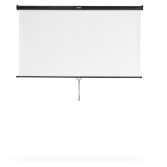 Hama projekčné plátno, roletové, 175x175 cm, uhlopriečka 247 cm, montáž na strop alebo stenu, biele