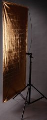 Odrazný panel 90x180cm 2v1 zlatá/strieborná