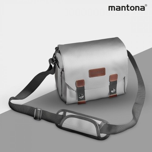 Mantona Milano piccolo fotografická taška sivá