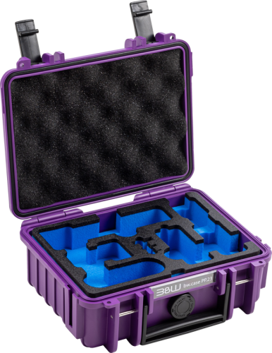 B&W Outdoor Cases B&W Cases Type 500 for DJI Osmo Pocket 3 Creator Combo, Purple B&W Outdoor Cases B&W Cases Type 500 for DJI Osmo Pocket 3 Creator Combo, Purple