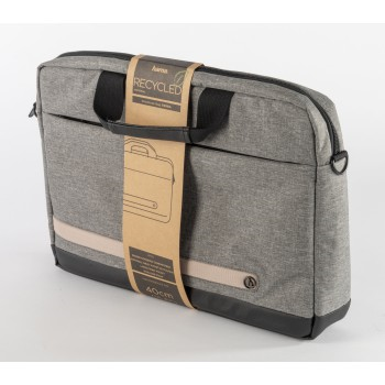 Hama Terra, brašna na notebook, 15,6" (40 cm), recyklovaný polyester, šedá barva