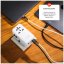 Adaptér FIXED Cestovné Voyager 120W pre EÚ, UK a USA/AUS, s 3xUSB-C a 1xUSB výstupom, GaN, PD 120W, biely