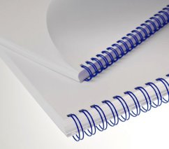 Viazací chrbát RENZ kovový (3/1") A4 průměr 12,7mm modrý 100ks