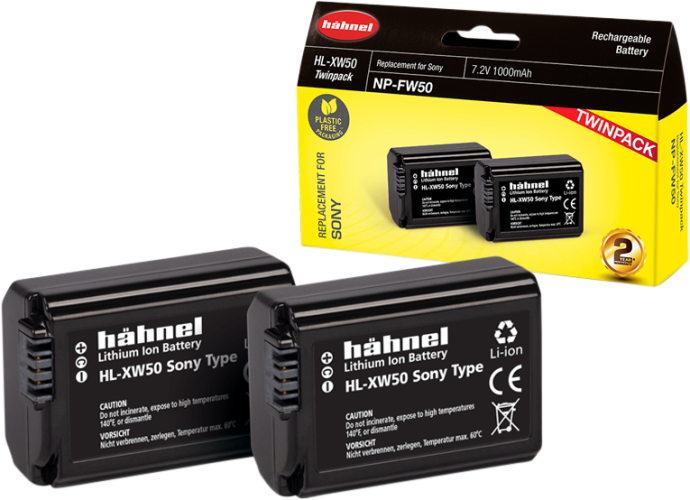 Hähnel Battery Sony HL-XW50 / NP-FW50 Twin Pack