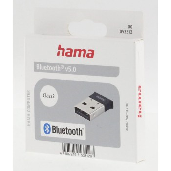 Adaptér Hama Bluetooth USB, verze 5.0 C2 + EDR