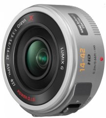Panasonic Lumix G X Vario PZ 14-42mm f/3.5-5.6 ASPH POWER O.I.S. (H-PS14042E-S) Lens Silver
