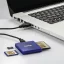 Hama Multi-Kartenleser USB 2.0, SD/microSD/CF (Blau)