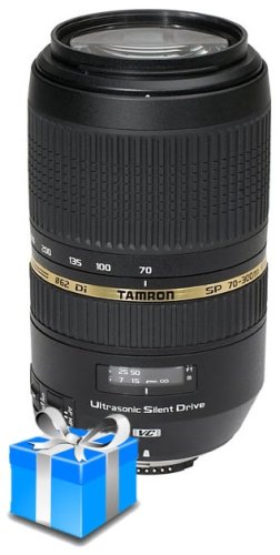 Tamron SP 70-300mm f/4-5.6 Di VC USD Lens for Nikon F + UV Filter