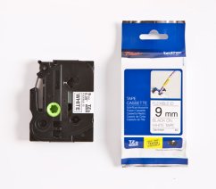 Páska Brother TZE-FX221, 9mm, bílá/černá, s flexibilní páskou, délka 8m