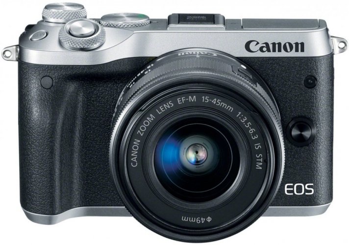 Canon EOS M6 + 15-45 IS STM stříbrný