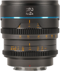 Sirui Cine Lens Nightwalker S35 24mm T1.2 X-Mount Metal Grey