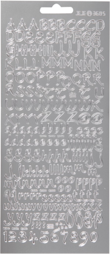 Focus Stickers Silver Letters Design 1