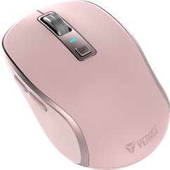 Myš Yenkee NOBLE YMS 2085PK Dual mode WL, optická, bezdrátová, dobíjecí, 2400 DPI, růžová