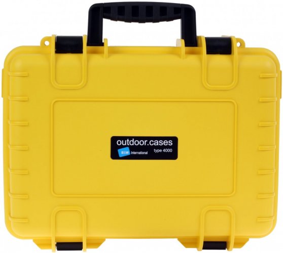 B&W Outdoor Koffer Typ 4000 mit Einteilung Gelb