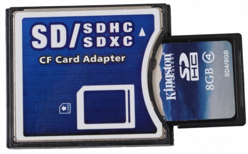 B.I.G. SD/SDHC-Adapter in Compact Flash Typ II