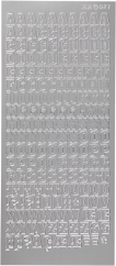 Focus Stickers Silver Letters Design 3