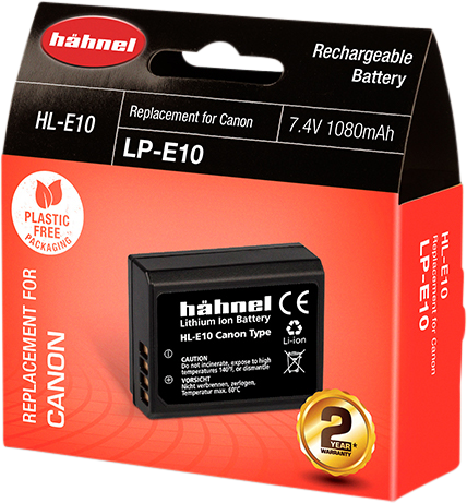 Hähnel HL-E10, Canon LP-E10, 7.4V 1080mAh, 8Wh