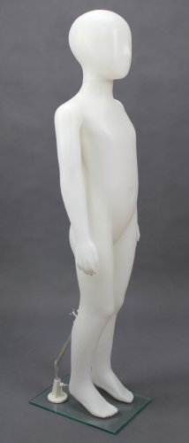 Figurína detská dievčenská, matná biela, výška 110cm