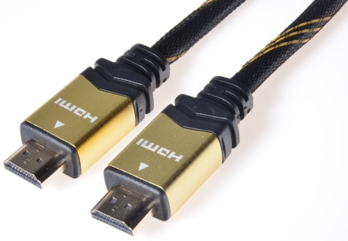 Kabel HDMI 1.4 + Ethernet, textilní povrch, pozlacené konektory, 3 m