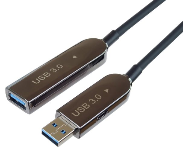 PremiumCord USB3.2 + 2.0 prodlužovací optický kabel A/Male - A/Female, 20 m