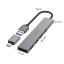 Hama USB hub, 4 porty, USB 3.2, 5 Gb/s, Ultra Slim, adaptér USB-C