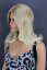 forDSLR women's medium-length wig made of high quality artificial fibre, blonde ombre