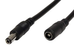 Prodlužovací napájecí kabel se souosým konektorem 5,5 x 2,5 mm, 1,5 m