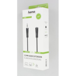 Prodlužovací audio kabel Hama jack 3,5 mm, 5 m