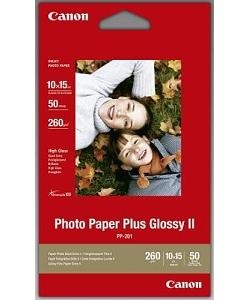 Canon PP-201 Glossy II Fotopapier Plus 10 x 15 cm, 50 Blatt
