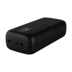 Powerbanka FIXED Zen 30 s LCD displejom a výstupom PD 20W, 30 000 mAh, čierna