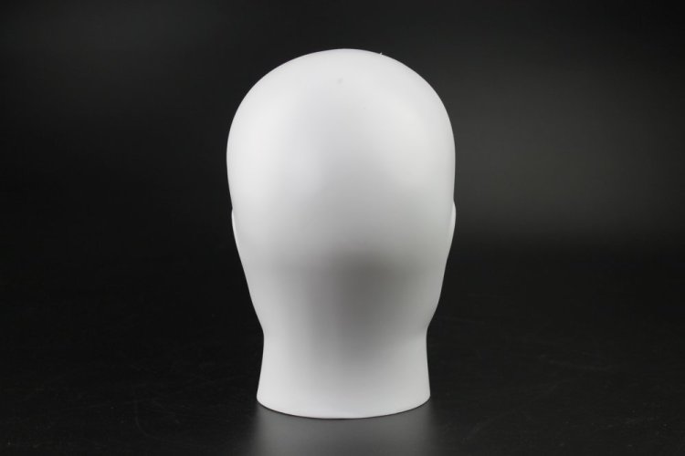 Elementrix Hlava figuríny muže plastová bílá matná (HLW1)