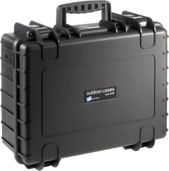 B&W Outdoor Case 5000, prázdný kufr černý