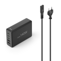 Nabíjecí stanice Hama USB GaN, 3x USB-C PD, 2x USB-A (1x QC), 140 W