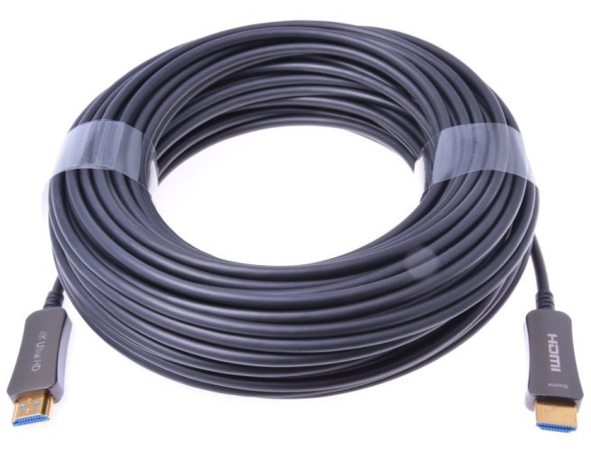 Kabel HDMI High Speed 4K@60Hz + Ethernet 20 m, M/M, pozlacené konektory