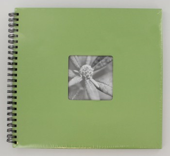 FINE ART 36x32 cm, Photo 10x15 cm/300 pcs, 50 Pages, Black Sheets (Apple Green)