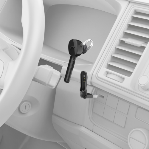 Hama MyVoice1300, náhlavní souprava Bluetooth mono, pro 2 zařízení, Siri, Google Assist, nabíjecí stanice