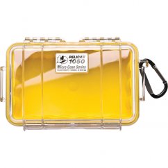 Peli™ Case 1050 MicroCase žltý s priehľadným vekom