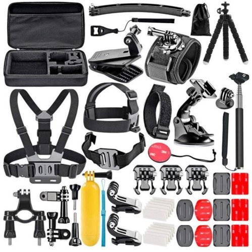 Velká sada příslušenství pro sportovní kamery (GoPro, SJCAM, DJI OSMO Action, Niceboy atd. (GPS50)