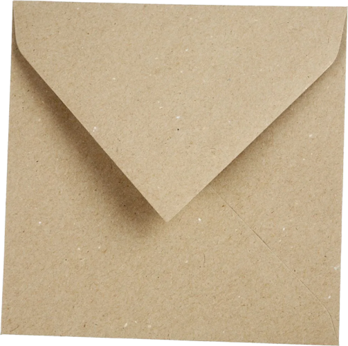 Focus obálka 160x160 mm, hnědá, 120 g, 50 ks