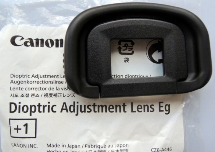 Canon Dioptric Adjustment Lens EG, +1.0 Diopter