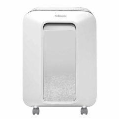 Aktenvernichter Fellowes LX 201 P-5, Querschnitt 2x12mm, 12 Blatt, 22l, Kreditkarte, weiß